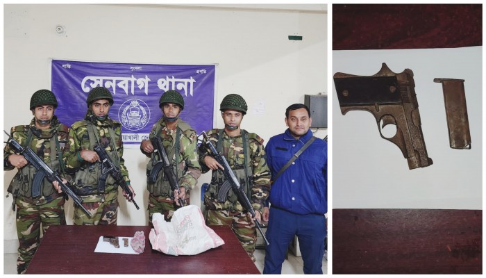 ইউপি চেয়ারম্যানের ঘরে মিললো বিদেশি পিস্তল