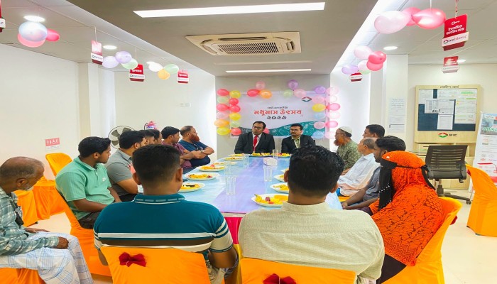 হবিগঞ্জে আইএফআইসি ব্যাংকের মধুমাস উৎসব, গ্রাহকদের সঙ্গে মতবিনিময়
